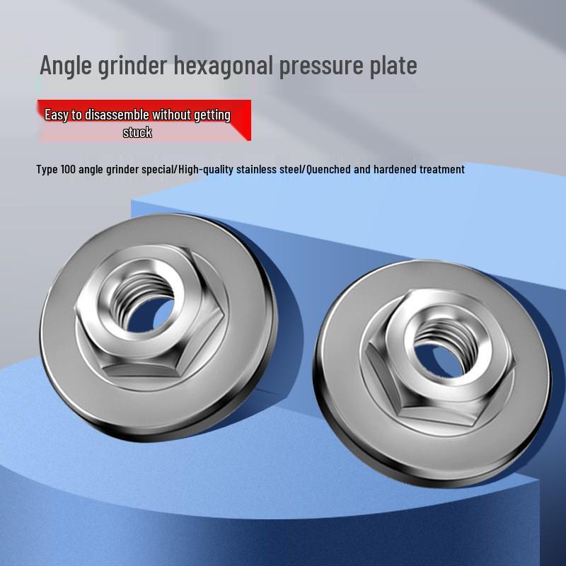 Universal Angle Grinder Flange Set: 100-Piece Kit with Nut, Screw, and Polisher Accessories