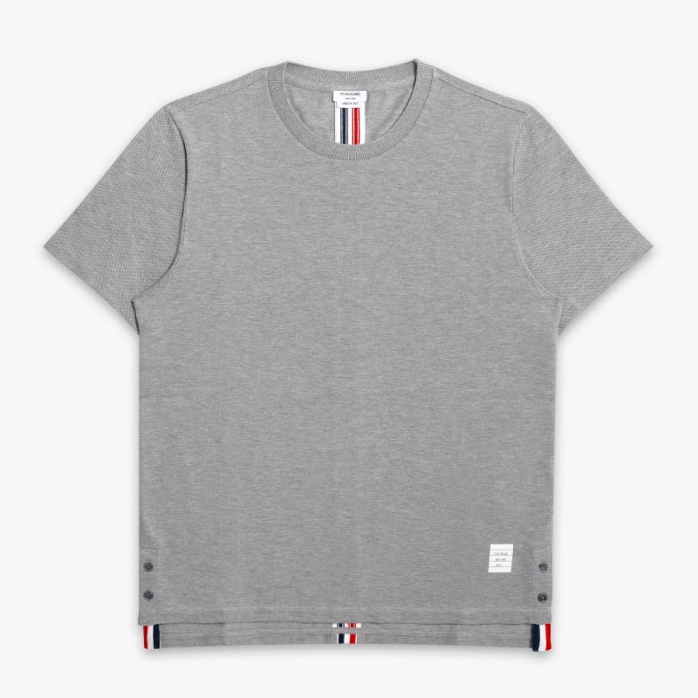 Tom Brown Mjs056a 00050 055 Center Back Stripe Pique Mens Short Sleeve Tee