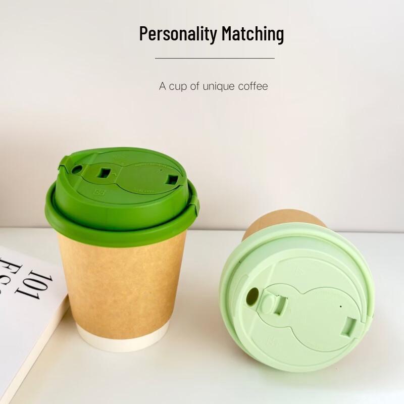Xihe Disposable Double-Wall Kraft Paper Anti-Scald Cups