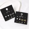 Dieuamour [12Pack] Pretzel Pearl Daily Earring Set