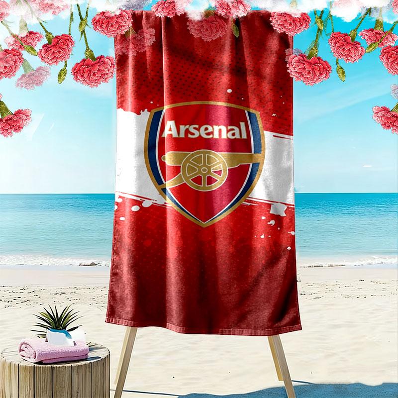 Arsenal F Print Beach Towel, Large Soft Quick Dry Towel for Beach Camping Swimming