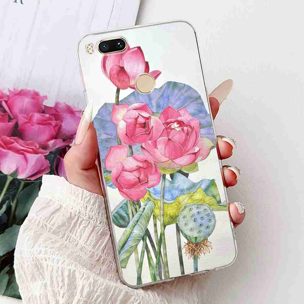 For Xiaomi Mi A1 MDG2 MDI2 Case Fashion Painting TPU Soft Silicone Cover For Xiaomi Mi A1 Mi 5X 5.5" Colorful Flower Phone Shell