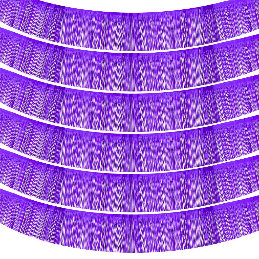 3/4/6pcs Foil Fringe Garland 10 Feet Metallic Tinsel Streamers Fringe Banner Wall Hanging Curtain Backdrop for Decoration