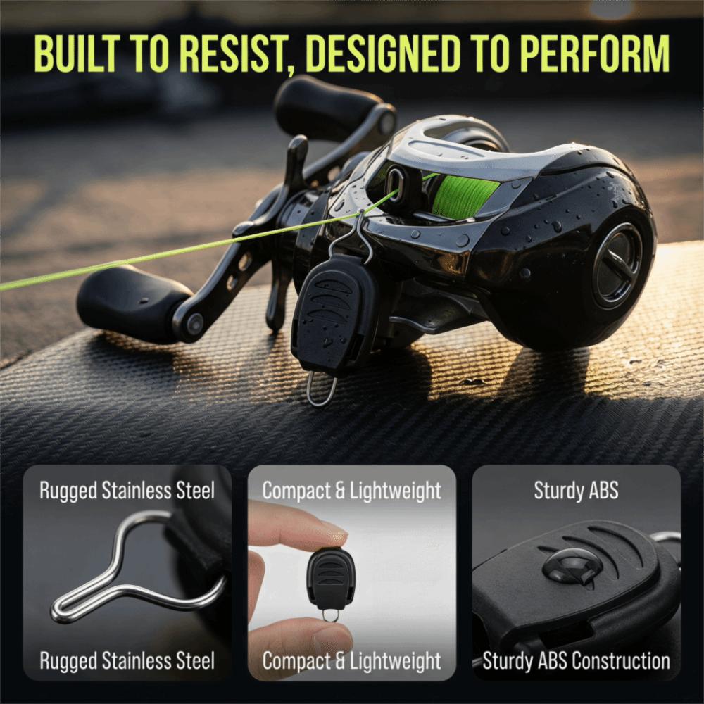 20PCS ABS Stainless Steel Fishing Line Stopper Lightweight Fishing Line Holder  Saltwater Fishing