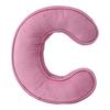 Pink Corduroy Letter Pillow A To Z English Alphabet Throw Pillow Decorative Capital Alphabet Shaped Hugging Cushion Sofa Bedroom Living Room Decor