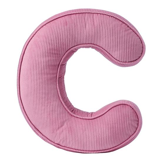 Pink Corduroy Letter Pillow A To Z English Alphabet Throw Pillow Decorative Capital Alphabet Shaped Hugging Cushion Sofa Bedroom Living Room Decor