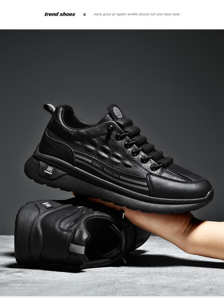 Trendy Men's Low-Top Running Shoes: 2024 Autumn/Winter Casual Sports Footwear