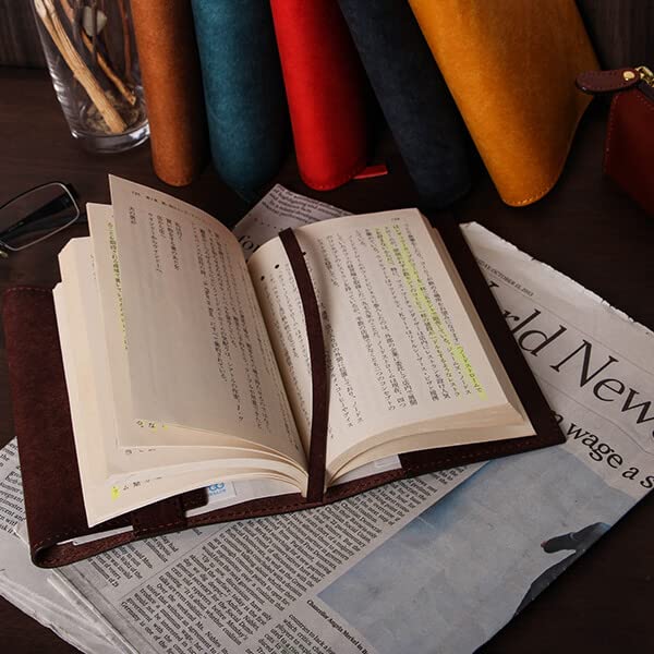 Boosters Book Cover Paperback Size Free Size Pueblo Paperback Leather Genuine Leather Bookmark Included Ocean