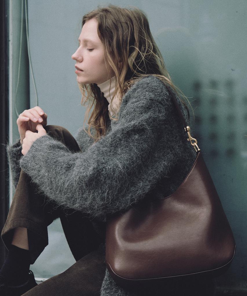 Ostkaka Orbit Hobo Shoulder Brown
