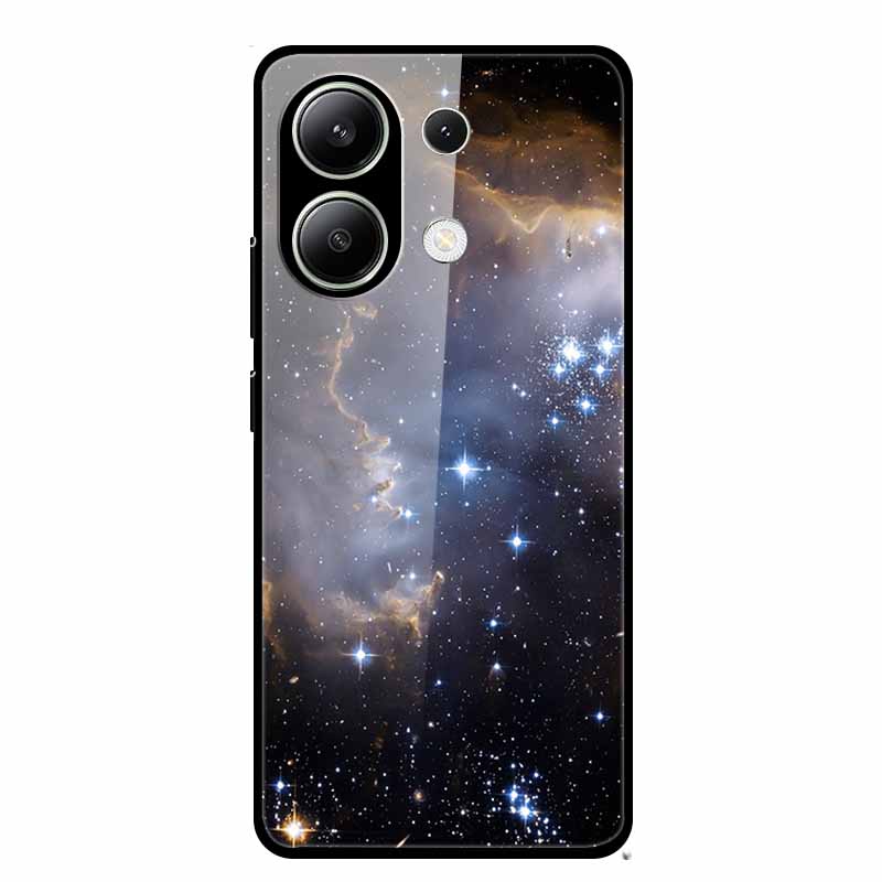 Glass Case For Xiaomi Redmi Note 13 Case Soft Bumper Tempered Glass Hard Back Cover For Redmi Note 13 Pro Phone Case Funda Coque