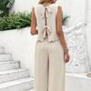 Vest Casual Pants Set2025 Summer European and American Women Fashion Sleeveless Vest Casual Trousers Set