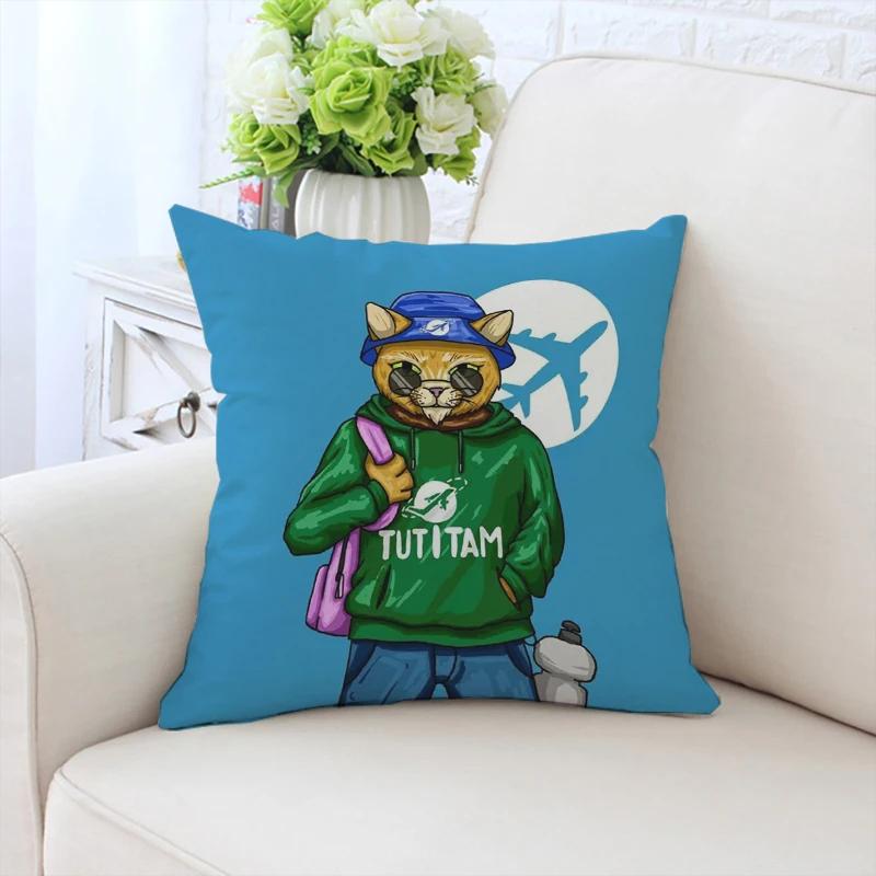 45x45cm sofa decorative cushion cover fashionable bear pillow cover bed decorative pillowcase customized gift chair backrest