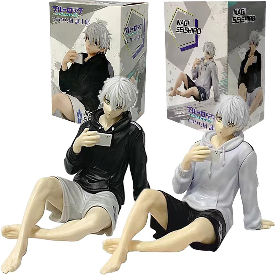 New Blue Lock Action Figures Nagi Seishiro Anime Figure Sitting Figurine Pvc Collectible Model Kids Doll Toys Gifts
