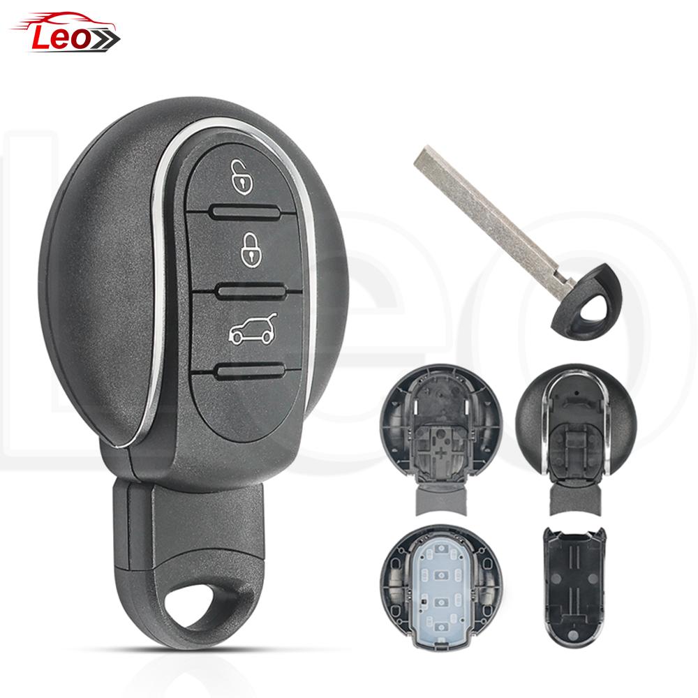 

Leo For BMW MINI Cooper Countryman Clubman F-Series F55 F56 2015 2016 2017 2018 Car smart remote key shell with an emergency key Only key shell