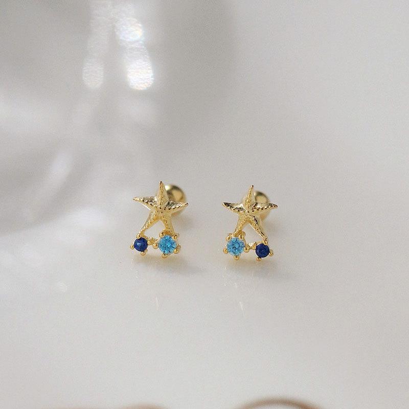 

Раковина Раковина Винт Застежка Ушные Кости Гвозди Модные Маленькие Серьги Не Снимая Летние Серьги