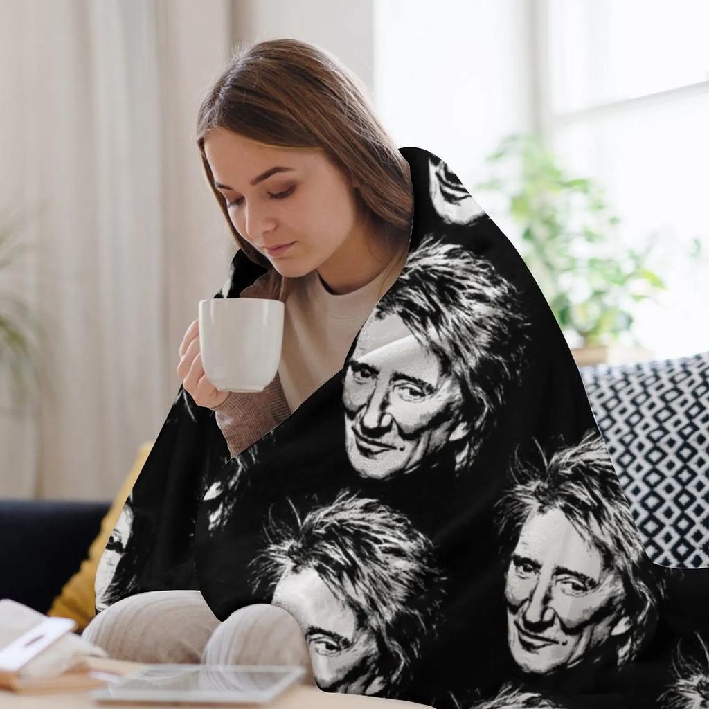 Coperta da lancio rod 2022 stewart per bambino morbida belle retrò coperte