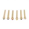 6pcs Pure Copper Brass Colorful Crystal Head Bridge Pins for Folk Acoustic Guitar With 6 Colors Crystal Head