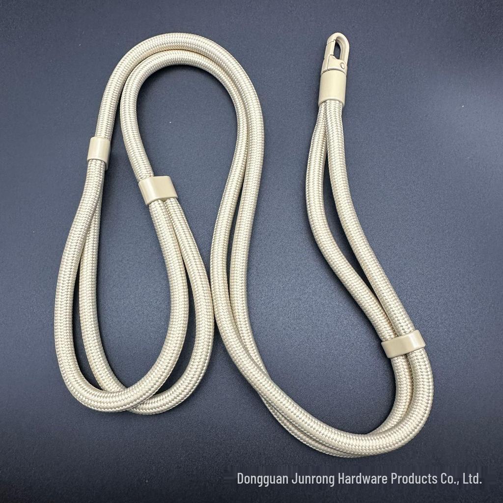 Macaron Thick Rope Phone Lanyard - Adjustable 7-8mm Climbing Gasket for Shoulder, Back, or Neck