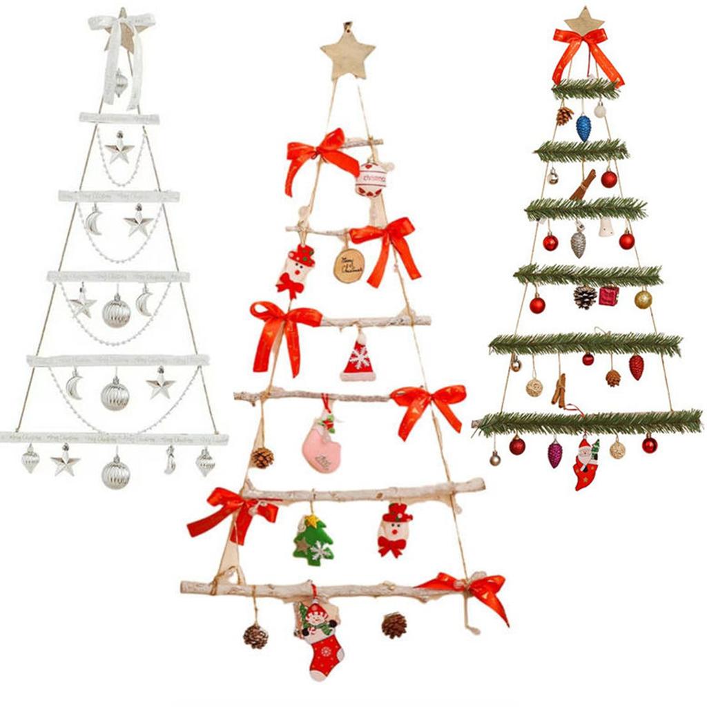 Christmas Wall Decoration, Illuminated Christmas Tree, Christmas Ornaments, Pendants, Pinecone And Rattan Pendants.