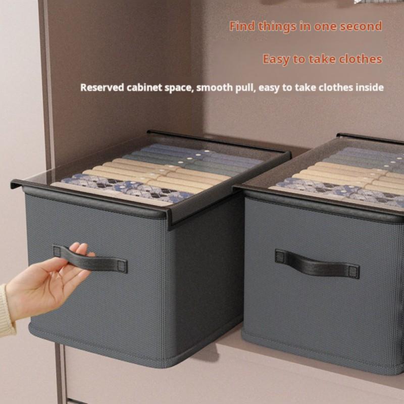 Foldable Nonwoven Fabric Storage Box Large Capacity Closets Dustproof and Moisture-proof Storage Box