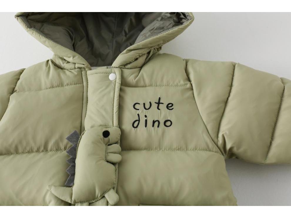 Thick Cotton Baby Jumpsuit - Warm Fleece Cartoon Winter Outfit for Boys & Girls