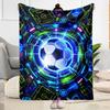 1pc Soccer Ball blanket Soft Warm Lightweight Perfect for Travel Camping Picnics Sofa Office Bed Living Room Ideal Gift for Friends and Family
