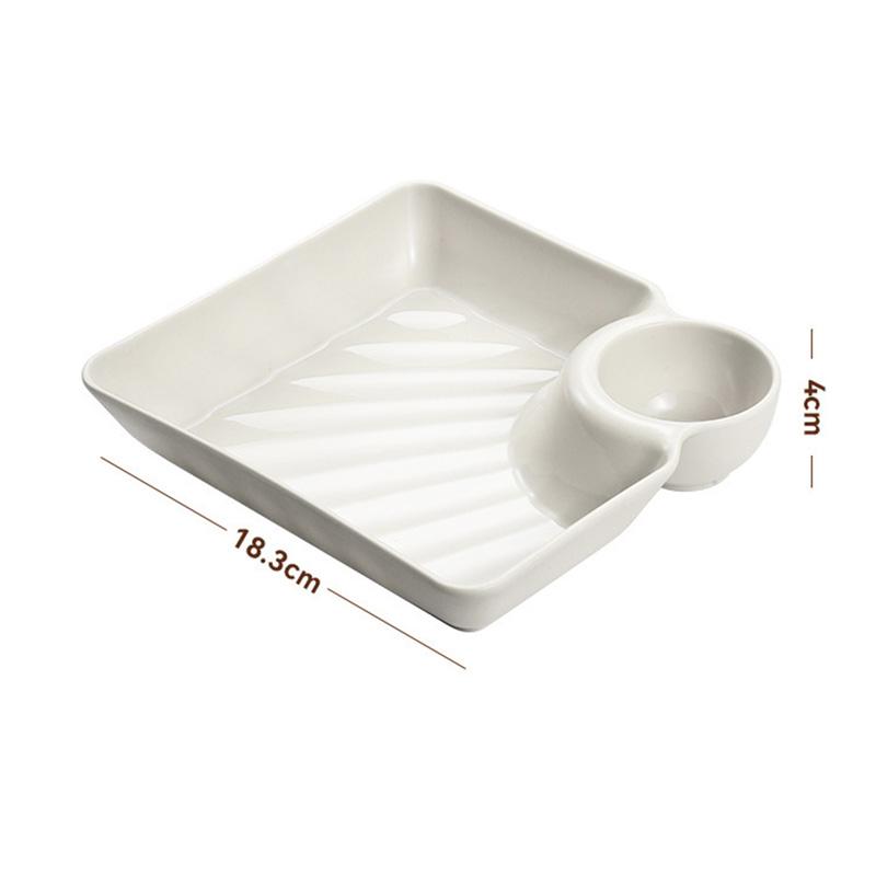 

1 шт. уксусная тарелка блюдо суши пельмени блюдо квадратная полипропиленовая тарелка закуска поднос для пельменей
