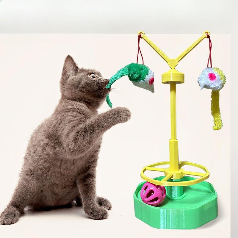 Cat Toys, Mouse Cat Teaser Sticks, Bell Balls, Cat Turntables, Track Balls, Cat Teaser Gadgets, Cat Toys, Self-entertaining Cat Teaser Balls