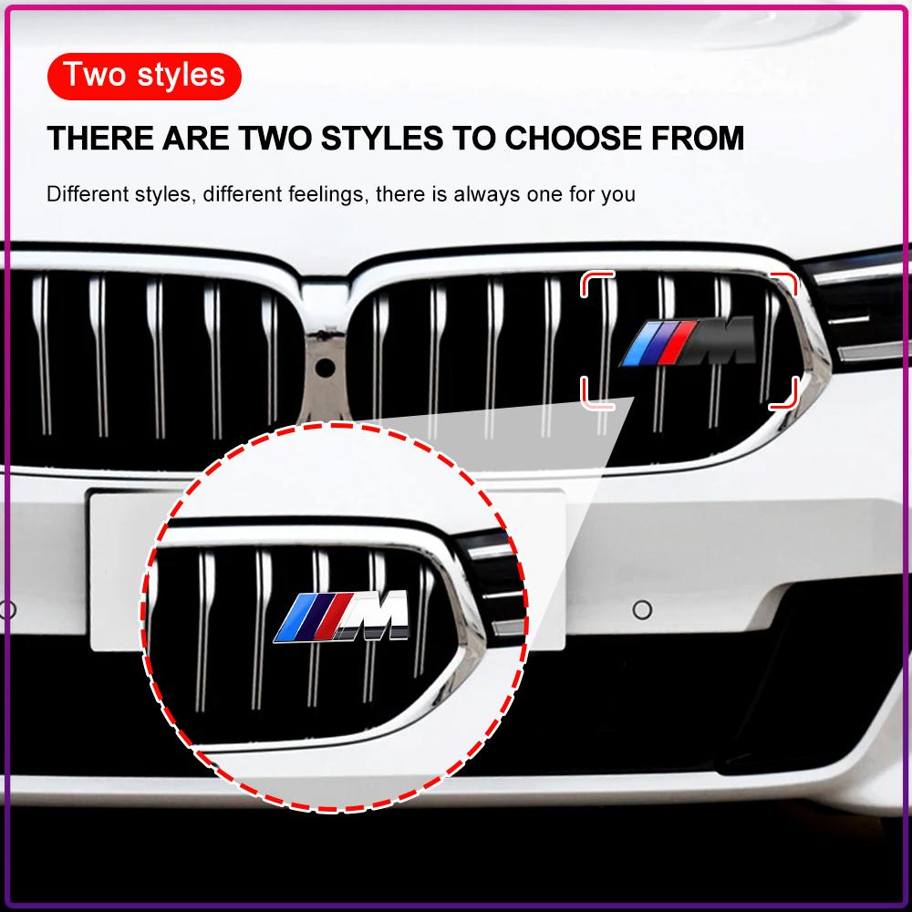 1 Pezzo Distintivo Logo Auto Griglia Anteriore Bagagliaio Decorazione Adesivo Accessori Per BMW E34 E46 E39 E38 E90 E60 E36 F30 F30 F10 E92 E38 E91 G30 G38 M3 M5