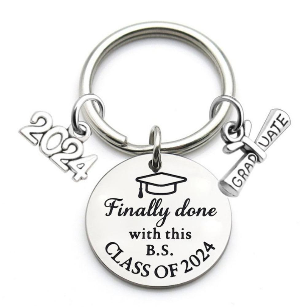 

Памятный металлический брелок для ключей из нержавеющей стали, брелок для ключей, брелок для выпускного сезона A