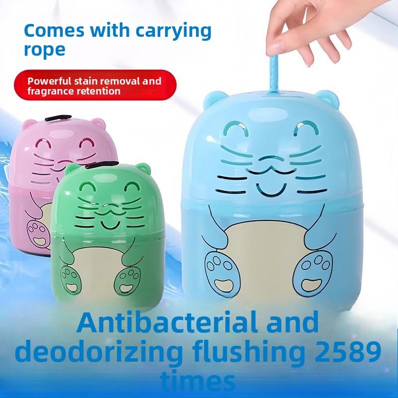Strong Descaling, Deodorizing, and Fragrant Toilet with Blue Bubble Cleaning Solution