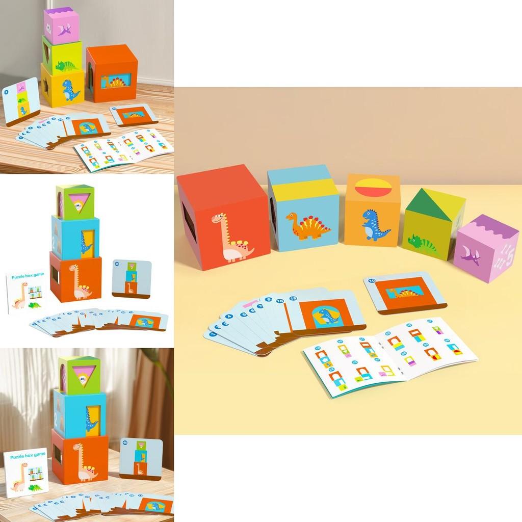 Educational Wooden Stacking Blocks Toy For Toddlers With Shape Recognition And Cognitive Development