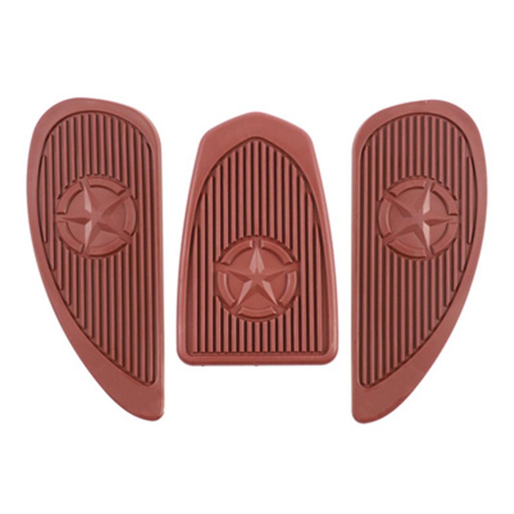 Motorcycle Tank Pad Universal Tank Pad Sticker Decal Rubber Tank Protector Anti-slip Pad Easy Installation Universal