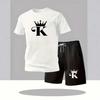 Men's Trendy Summer Mesh Shorts & T-Shirt Set - Casual Short Sleeve Ensemble