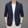 Spring and Summer Single-layer Seersucker Stretch Suit Men's Korean Version Slim-fitting No-iron Casual Youth Casual Suit