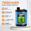 Portable Camping Shower Pump and 20L Portable Water Bucket, 5200mAh Rechargeable Battery, Shower Head with 3 Spray Modes,