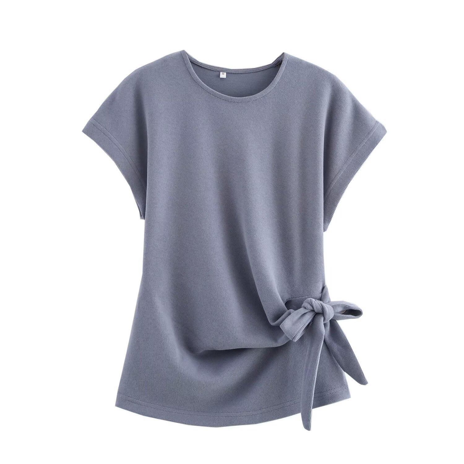 

2024 Зимний Женский Модный Топ в Европейском и Американском Стиле с Круглым Вырезом и Юбкой-Полусолнце Small