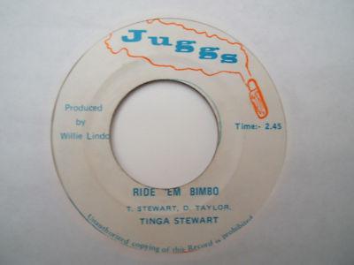 

7inch Record TINGA STEWART Ride Em Bimbo NONE Juggs Jamaica Reggae Ska Dub Used