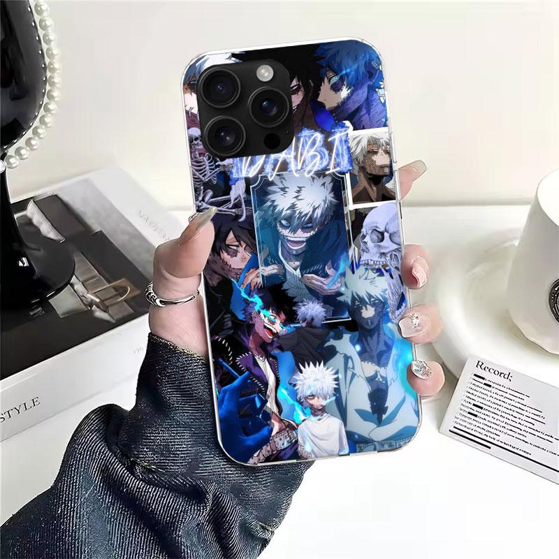 Dabi MHA My Hero A-Academy Soft Phone Case For IPhone 11 17 Air 16E 16 Pro Max 15 + 14 Plus 13 Mini 12 Apple 7 SE 8 Fundas Coque
