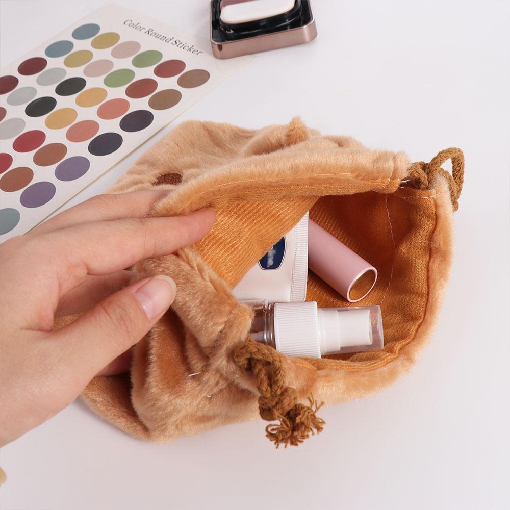 Animal Capybara Drawstring Bag Large Capacity Cartoon Storage Bag  Female