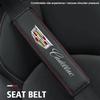 2PCS Printed Logo Car Safety Belt Pads Shoulder Cover for Cadillac Escalade CT5 CT6 XT5 CTS XTS ATS SRX STS DTS SLS Deville BLS