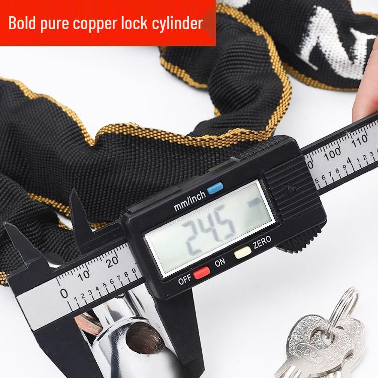 Vodotěsný Nerezový Protikrádežový Řetězový Zámek pro Helmy, Jízdní Kola, Elektrická Vozidla a Dveře