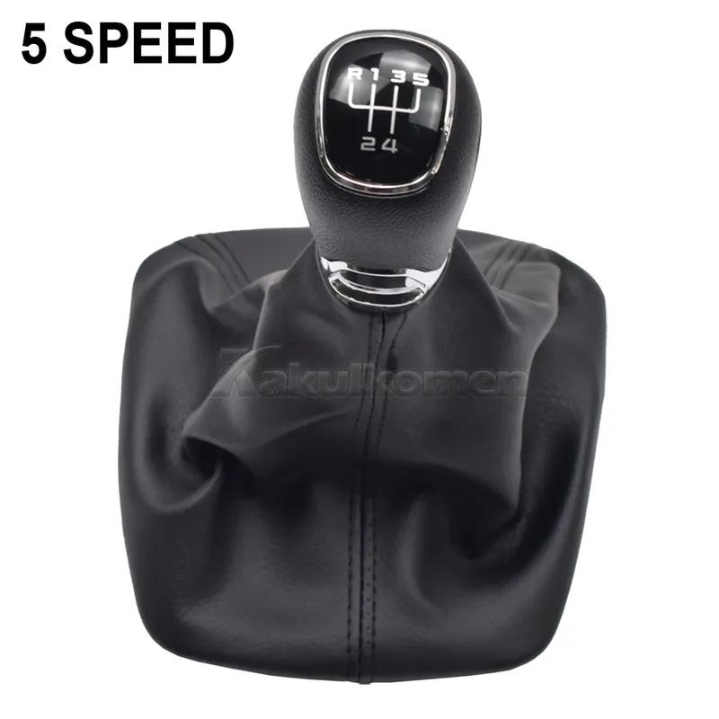 Car Manual Gear Stick Shift Knob Gearbox Shift Knob Boot For Skoda Octavia A5 A6 2004 - 2012 Gearbox Handle Gear Lever Knob