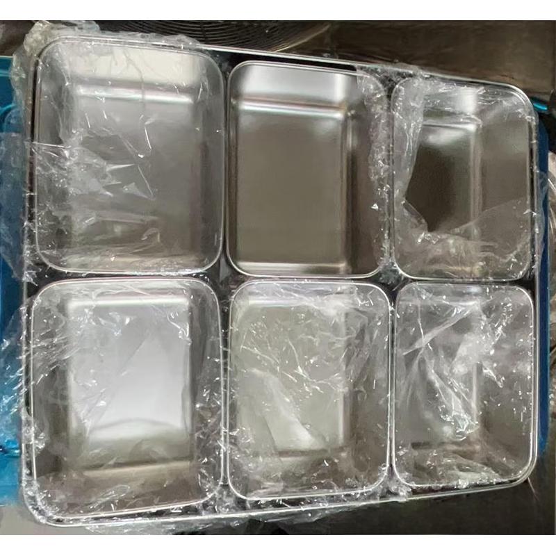 Yongduo Stainless Steel 6-Compartment Spice Box with Lid