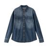 Chuyu Women's Gradient Denim Cardigan Shirt