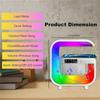 Home RGB Bluetooth Wireless Speaker Wireless Charger Stand TF FM Alarm Clock for iPhone 16~12 Pro Max Fast Charging Music Player