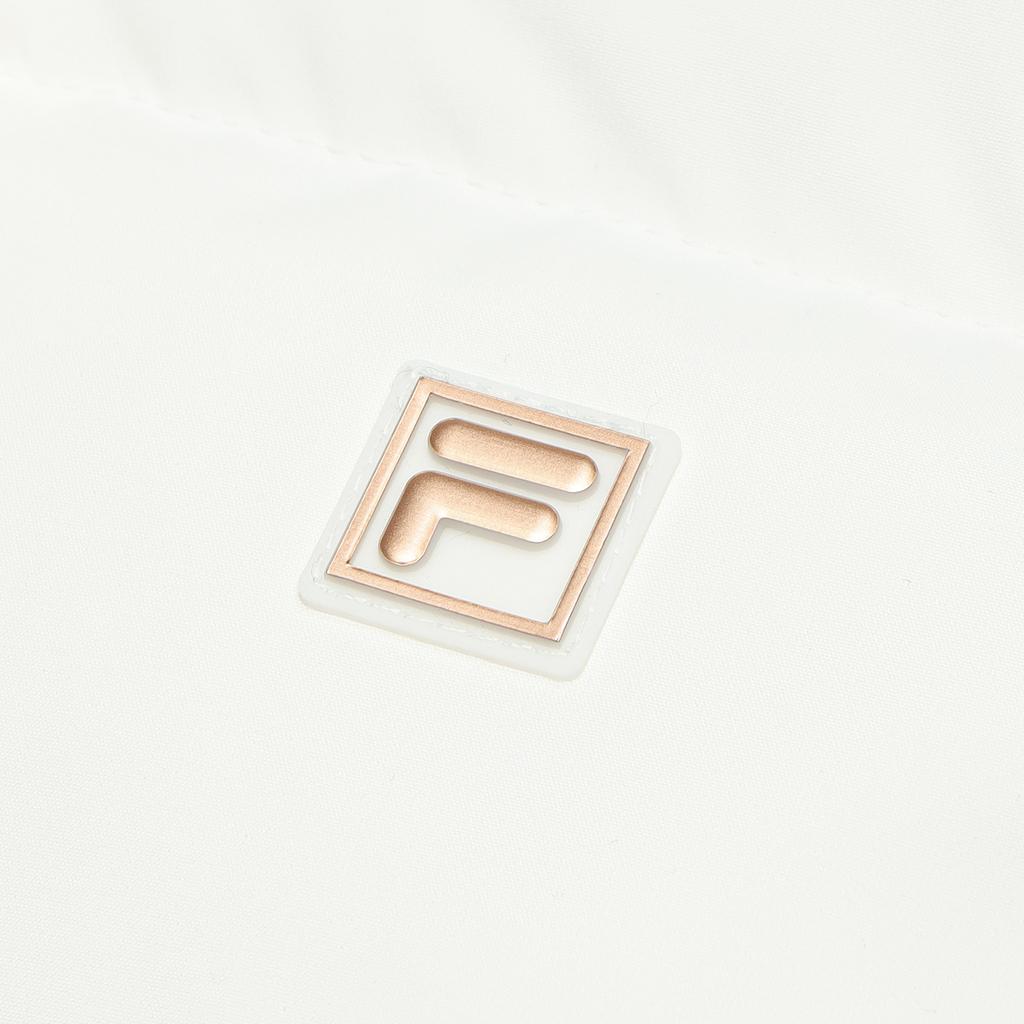 Fila Logo Print Hooded Mid-Length Casual Down Jacket Women Outerwear White F11W347901F-WT