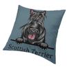 Kikkende Hund Skotsk Terrier Putetrekk 60x60 cm Kjæledyr Dyr Fløyel Pynteputetrekk Sofadekorasjon Putetrekk Dakimakura