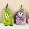 Cartoon Hand Towel for Bathroom Thicken Eggplant Pear Shaped Towel Super Absorbent Quick