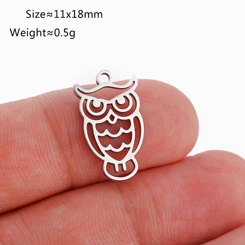 1Pc Stainless Steel Horse/Sheep/Giraffe Charms Cute Elephant Animal Pendant Diy Jewelry Making Accessory For Necklace Bracelet